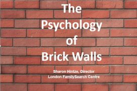 The Psychology of Brickwalls – Oxfordshire FHS Talk – 27 February 2017